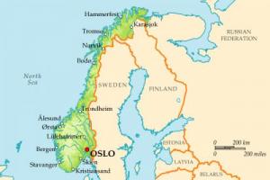 Норвегия — территория, население, экономика, добыча полезных ископаемых